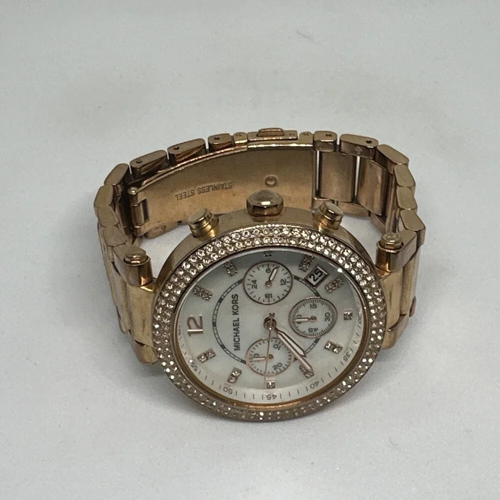 Michael Kors Parker MK5491 Women's Rose Gold Stainless Steel Analog Watch HME659